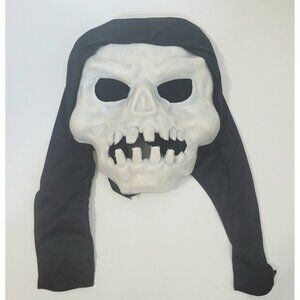Vintage Fun World Mask Skeleton Skull Glow In The Dark Halloween Hard Plastic
